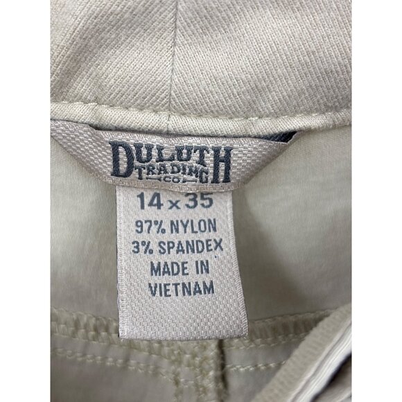 Duluth Trading Women's Hiking Walking Active Nylon Pant Beige Size 14 - Picture 3 of 3